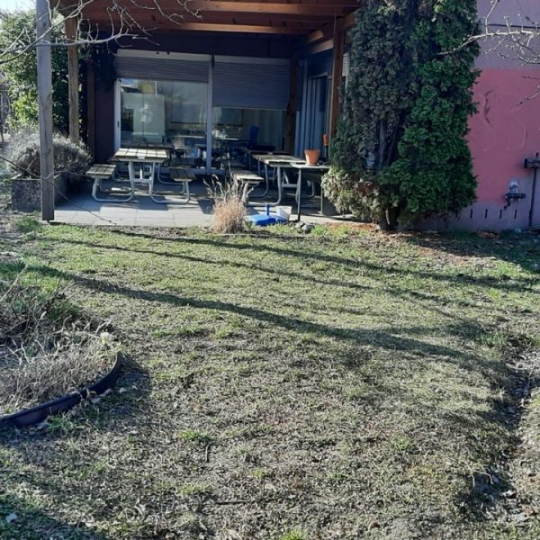 Foto Kiekemaler Schulgarten mit der Villa Kiekemal